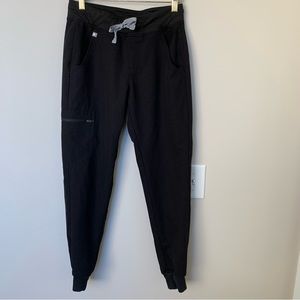 Figs Jogger Style Scrub Pants Black XS